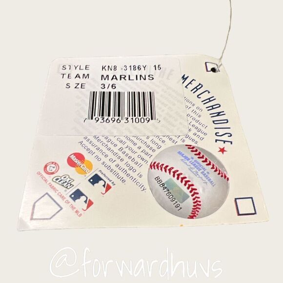 MLB Genuine Miami Marlins Infant 3/6 Month Pajama Sleeper One Piece NWT - Picture 6 of 7